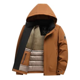 High Quality Windproof Parkas Men Autumn Winter Business Casual Parkas Thick Detachable Hood Sport Versatile Coat Outdoor Parkas