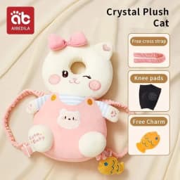 AIBEDILA Head Protection Newborn Baby Head Protector Backpack PP Cotton Filling Toddler Crawling Walking Safety Cushion