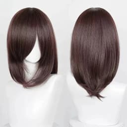 Anime 40cm Medium Basic Bang Blond Black White Red Pink Green Brown Gold Blue Cosplay Wig Heat Resistant Synthetic Hair Wigs