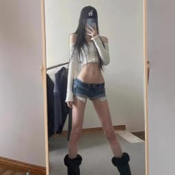 Retro Low-rise Denim Y2k Super Mini Shorts for Women Summer New Spice Girls Slim Curling Elastic Tight Jeans Hot Pants