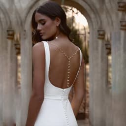 Classic Mermaid Wedding Dresses 2026 Square Collar Spaghetti Straps Open Back Buttons Bridal Gowns Vestidos De Novia Customized