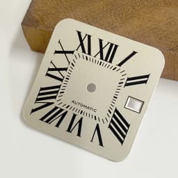 NH35 27mm Santos Square Dial Customizable Logo White/Black/Blue/Green/Brown No Luminous Fit NH35 NH36 NH38 Movement