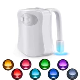 Toilet Motion Sensor Light, 8 Colors Changing Sensor LED Washroom Night Light Inside Toliet Lamp, PIR Motion Activated