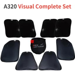 Airbus Cockpit Windows Sunshade Set For Airbus A320 330 319 provides shading, sun blocking, and thermal insulation