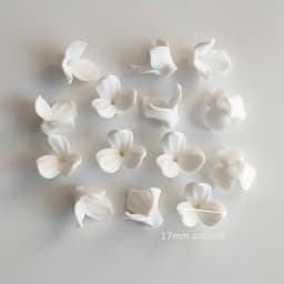 50pcs Handmade Ceramic Flower Material White Color Porcelain Floral Hair Accessories For DIY Jewelry Make Parts