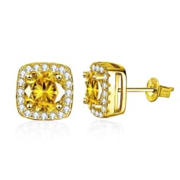 Pass Diamond Tester Pen Moissanite And Zircon Stud Earrings For Women 100% Real 925 Sterling Silver GRA Certificates D VVS1