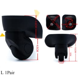 1 Pair Suitcase Wheels Swivel Casters Silent Baggage Wheel High Quality Luggage Wheel Replacement For Suitcase Trolley Accessory