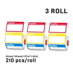 SINMARK Name Stickers 210pcs/roll Hello My Name Is Labels for Office Meeting School Home Decor Art DIY Ornament Decoration Tags