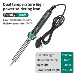 LUXIANZI Electric Solder Iron High Power 220V External Heat Adjustable Temperature Welding Pen Repair Tool With Indicator Light