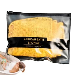 African Net Cloth Reusable Net Sponge Body Exfoliator Reusable Bath Sponge Washcloth African Scrubbing Long Net Rag Shower