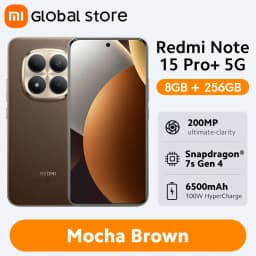 Global Version Xiaomi Redmi Note 15 Pro Plus 5G Smartphone 6500mAh 100W Hypercharge Snapdragon 7s Gen 4 CPU 6.83" AMOLED display