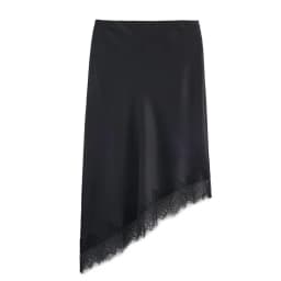 Tossy White Lace Patchwork Long Skirt For Women Slim High Waist Elegant Commute Printed Party Looks Clothes Female Maxi Skirts
