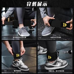 Fitness Wrist Strap with Adjustable D-Ring Support Cuffs, Gym Strength Training Buckle Pulley, Sports Protection Safety Belt