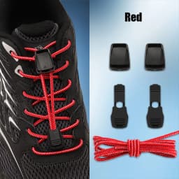 Elastic No Tie Shoelaces with Lock Buckle Stretch Quick Lace System for Sneakers Running Sports Shoes Adults Kids