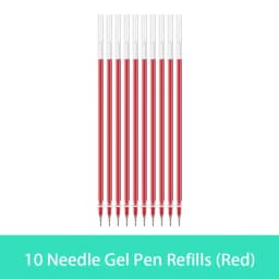 10/20/30 pcs/set 0.5mm Gel Pen Refills Red Blue Black Ink Stationery Writing Supplies Office Signature Rods Office School Needle
