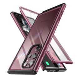 SUPCASE For Samsung Galaxy S22 Ultra Case 6.8 inch (2022) UB Edge Pro Slim Frame Clear Back Case with Built-in Screen Protector