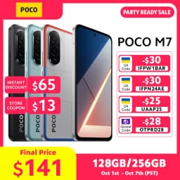 POCO M7 Global Version Snapdragon 685 Smartphone 5G 6.9" 144Hz FHD+ DotDisplay 50MP Camera 7000mAh Battery 33W Fast Charging NFC