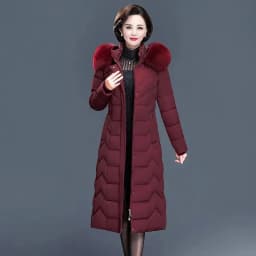 Middle Aged Mother Down Cotton Jacket 6XL Winter Oversized Thick Hooded Coat Windproof Rainproof Female Warm Long Parka Overcoat