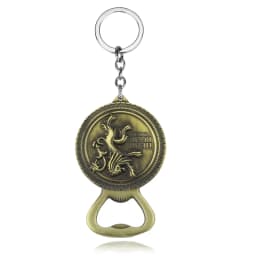 Dragon House Keychain Targaryen Dragon Shape Keyring for Fan Collection Accessories Friends Gift