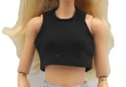 Outfits Clothes Top Pant Skirt For 30 Cm Princess Doll Clothing For 1/6 BJD Dolls House Girl Gift Doll Accessories Black
