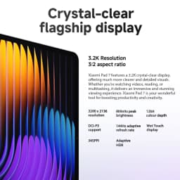 Xiaomi Pad 7 Tablet Global Version Snapdragon 7+ Gen 3 11.2" 3.2K 144Hz Display Adreno GPU 45W Turbo charge 8850mAh