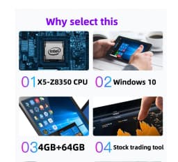 8 Inch Q1 Windows 10 Tablet PC Z8350 1.33GHz 1920*1200 IPS Screen WIFI Quad Core Dual Cameras