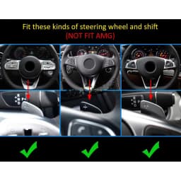 ABS Steering Wheel Shift Paddle For Mercedes Benz A B C E G GLS GLC GLA SLC Class GLA CLS CLA W222 W213 205 X222 Paddle Shifters
