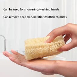 Natural Loofah Sponge For Dishes Pots, Kitchen Scrubber Multi-functional Cleaning Tools 10CM-50CM