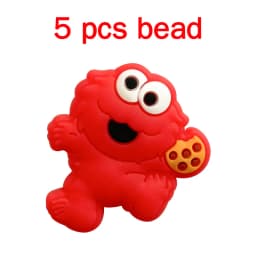 5pcs Silicone Cartoon Beads DIY Pacifier Chain Baby Oral Care Pacify Accessory Part