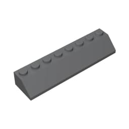 Gobricks GDS-736 ROOF TILE 2X8/45 - 2x8 45 Slope roof tiles compatible with lego 4445 children's DIY Educational Building Blocks