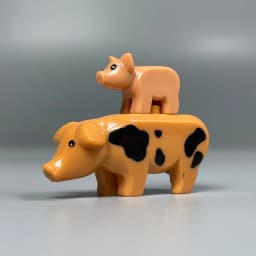 MOC City Animals Building Block Model Farm Ranch Scene Accessories Goat Wolf Pig Owl Flamingo Parrot Bird Zoo Kids Brick Toy T04