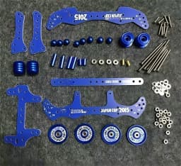 MA AR FMA Chassis Upgrade Aluminum Alloy Base Fiberglass Front & Rear Parts Mini 4WD Upgrade Kit Tuning Damping Stabilizer Set