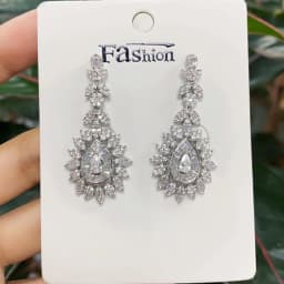 GODKI 2026 Luxury Trendy Link Chain Long Drop Earrings Cubic Zircon Earrings For Women Drop Earrings Brincos Fashion Jewelry