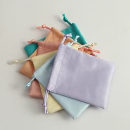 50Pcs Jewelry Flannel Drawstring Bag Velvet Suede Gift Packaging Pouch Ring Earring Bracelet Keychain Storage Pouch Candy Pocket