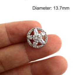 5pc Luxury Crystal Buttons Rhinestone Cubic Zirconia Button for Clothes Decorative CZ Sewing Cashmere Knit Cardigan