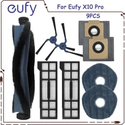 For Eufy X10 Pro Omni Replacement Parts Accessories Roller Side Brush Filter Mop Cloth Rags Pads Dust Bag Vacuum Cleaner Part