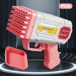 42 hole bubble gun toy children's light bubble gun holiday gift birthday party outdoor activities without battery bubble water