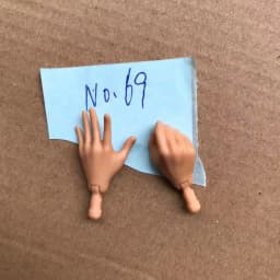 New Original Replacement Doll Hands Monstering High Doll Toy Parts Black Gray Yellow Blue Fishman Doll Hands DIY Toy Accessories