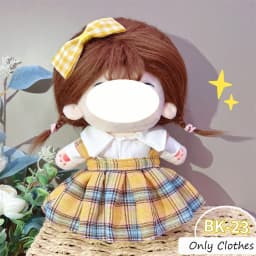 Cute Dres JK Uniform Clothes for 20cm Cotton Plush Cartoon DIY Doll Dress Up Clothing Skirt Suit Socks Toy Accessories Girl Gift