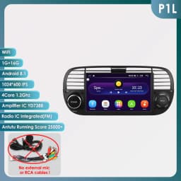 Android auto Car Radio Player For FIAT 500 Abarth 2007-2015 Multimedia GPS Navigation autoradio Support Carplay Octa Core 7862