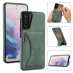 for Samsung Galaxy S21 S10 S20 Plus Ultra S10E S20 FE Case Luxury Slim Fit Premium Leather Card Slots Shockproof Kickstand Cover