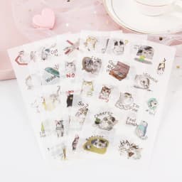6 Sheets/pack Kawaii Washi Stickers Flower Leaf Food Decorative Stickers For The Diary Paper Sticker Label Korean Stationery