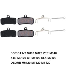 Bicycle Disc Brake Pad For Deore XT M8120 M8020 M7120 M6120 MT420 MT520 Zee Saint Pads Semi-Metal MTB Mountain Accessories
