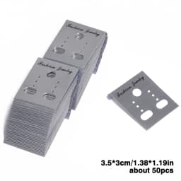 50/30pcs Multiple Sizes Jewelry Earring Necklace Plastic Cards Earring Stud Organizer Holder Hanging Display Card Studs Holder