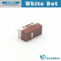 HUANO Silent Micro Switch 20M Clicks Lifespan Mute Button for Computer Mouse 3Pins 0.05A New Authentic Original