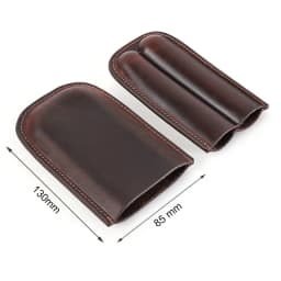 CONTACT'S FAMILY Leather Cigar Case Multiple Cigars Sets Storage Portable Cigar Box Humidor Box for Travel Gift for Man Father