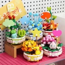 Keeppley Pokémon Series Building Blocks Bulbasaur Blastoise Venusaur Charmander Assembled Model Toys Ornaments Gifts