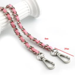120cm Long PU Leather Bag Strap For Crossbody Handbags Shoulder Bag Strap Replacement Accessories 0.8cm Wide Bag Chain