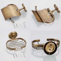 Antique Bronze Bath hardware Set Bathroom Accessories Shelf Soap Dish Toilet Paper Holder Soap Dispenser Robe Hook ELM53