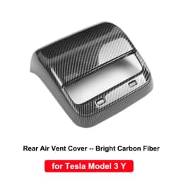 for Tesla Model Y 3 2023 ABS Carbon Fiber Center Console Wrap Cover Kit Dashboard Armrest Door Side Trim Sticker Accessories